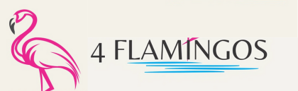 4 Flamingos Logo
