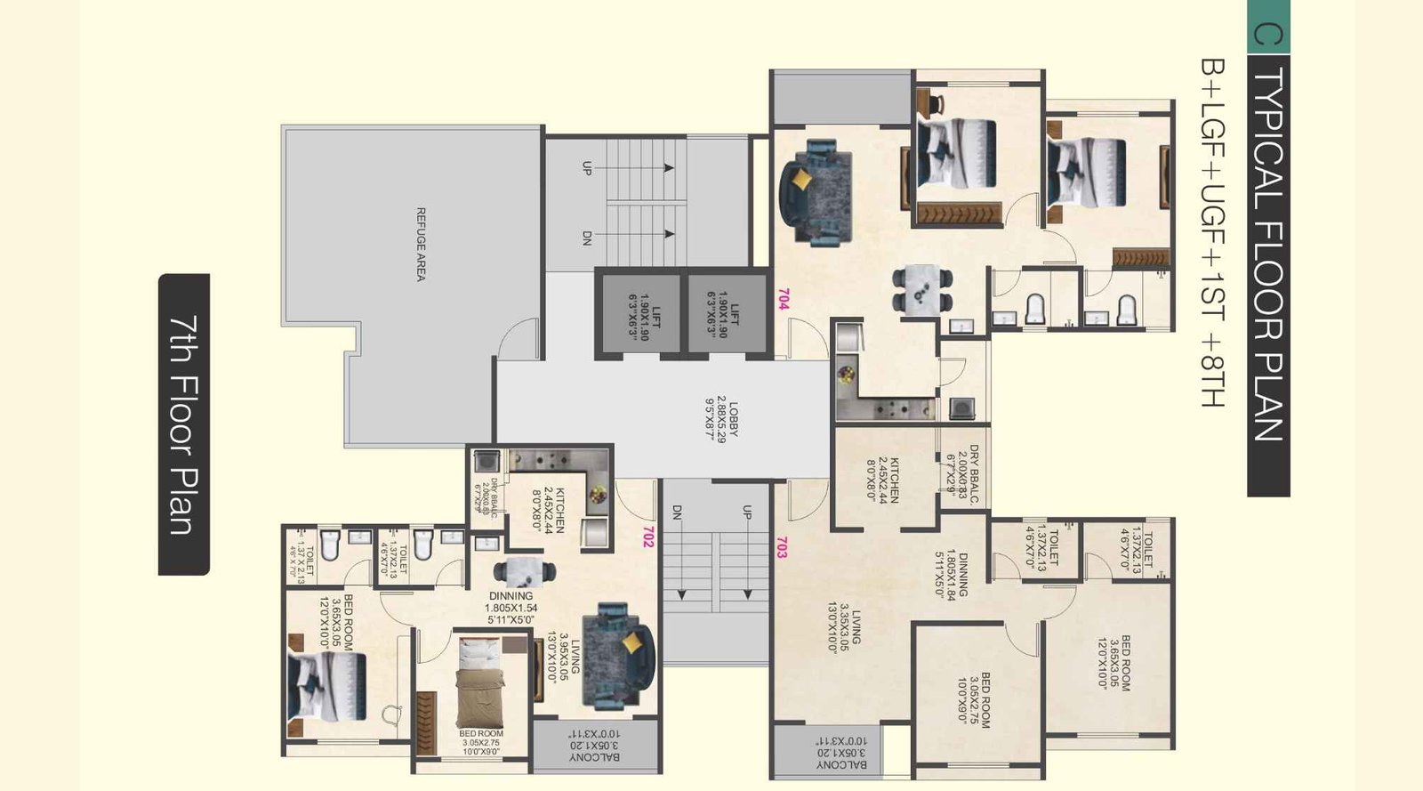 4-Flamingos-Ambegaon-Typical-Floor-Plan-C-7th