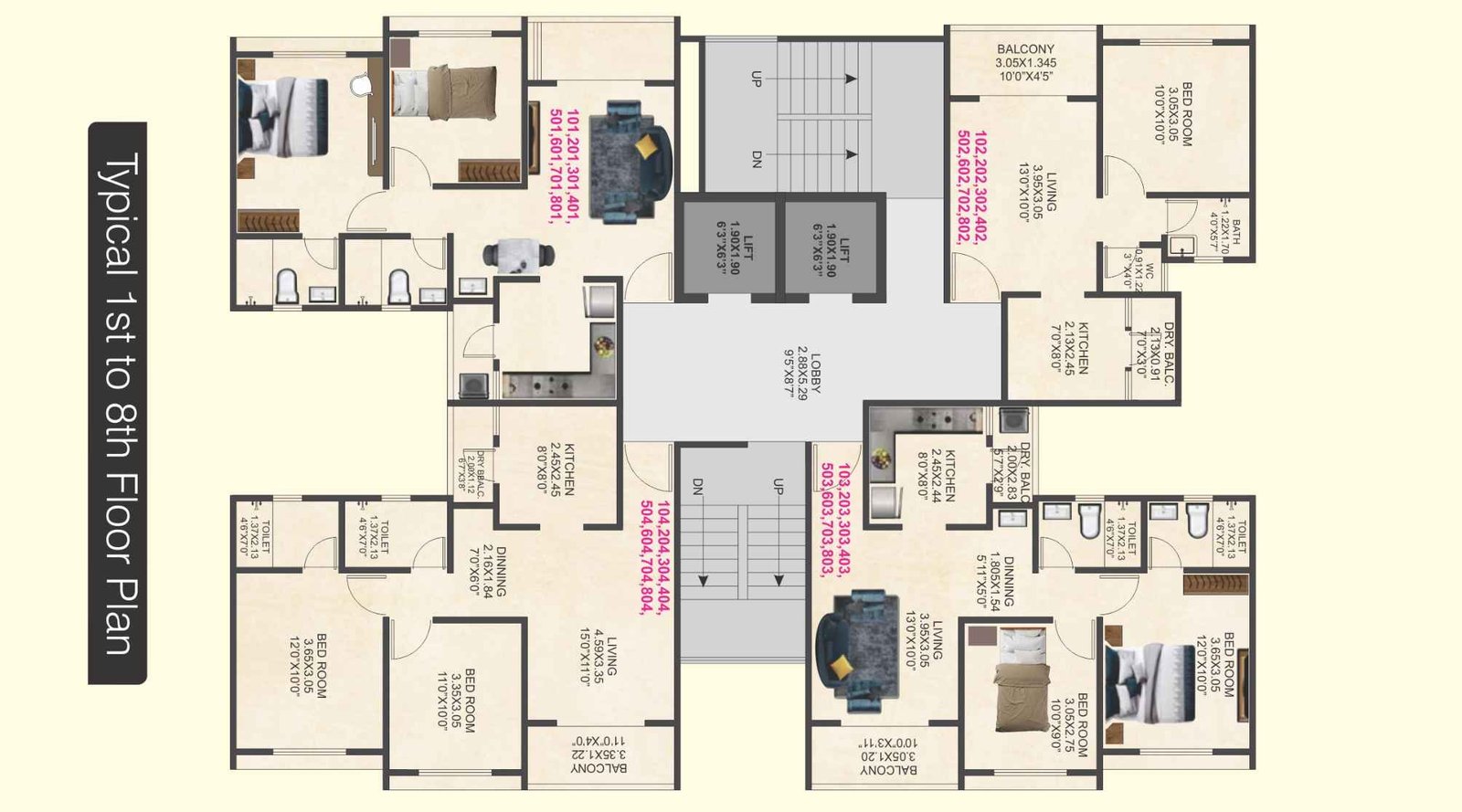 4-Flamingos-Ambegaon-Typical-Floor-Plan